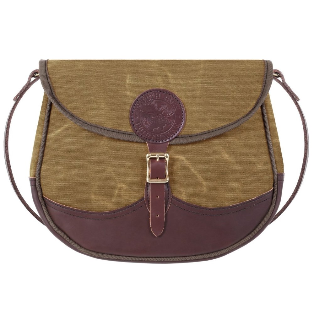 Duluth Pack 6 Liters Capacity Waxed Khaki Large Deluxe Shell Purse - Flockneti