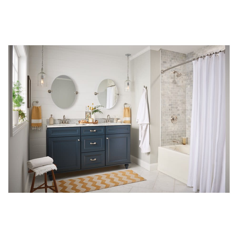 Moen Hilliard Tub/Shower Faucet Spot Resist Brushed Nickel 4″ - Flockneti