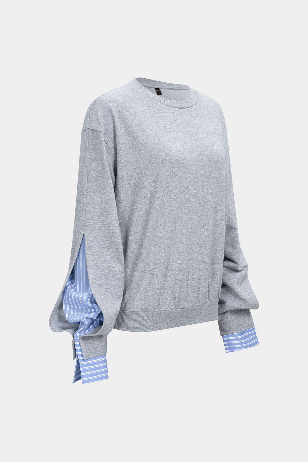 Patchwork Round Neck Sweatshirt - Flockneti