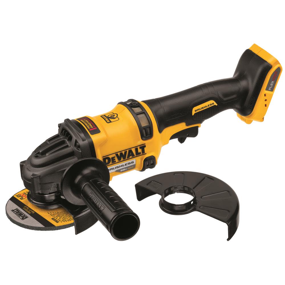 DEWALT FLEXVOLT 60V MAX* 4-1/2In to 6In Grinder with Kickback Brake (Tool Only) - Flockneti