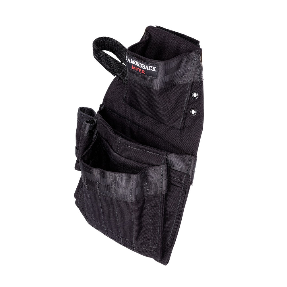 Diamondback Toolbelts Black Right Side Miter Tool Pouch - Flockneti