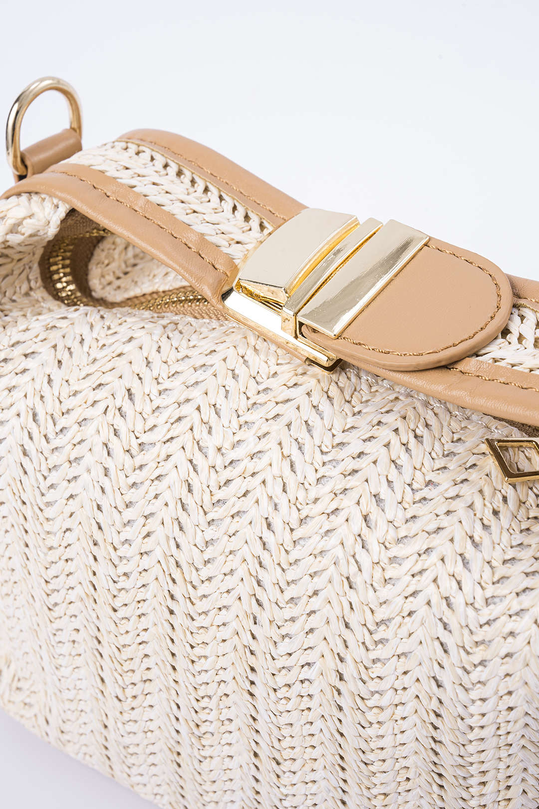 Woven Colorblock Crossbody Tote Bag - Flockneti