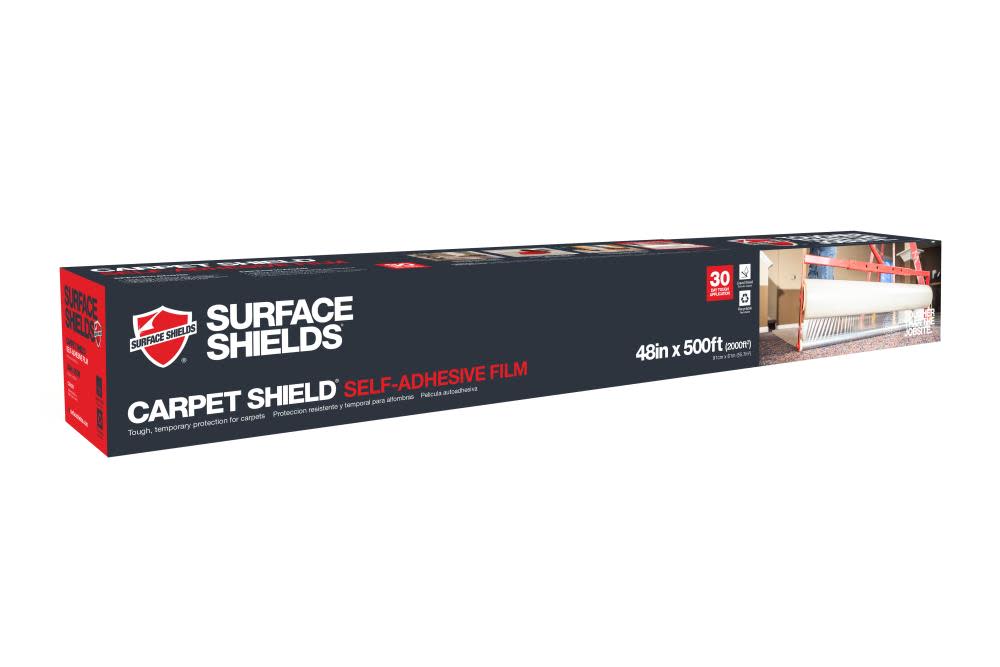 Surface Shield Carpet Shield Self Adhesive Film 48 In. x 500 Ft Roll - Flockneti
