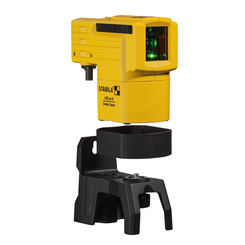 Stabila LAX 50 Green Cross-Line Laser Level Set with Pole - Flockneti