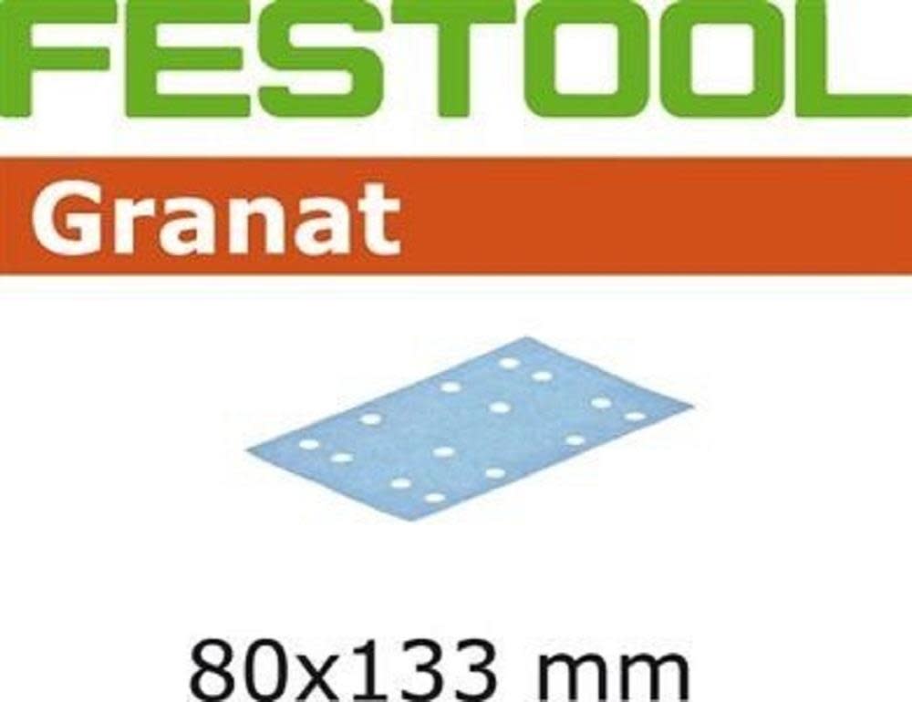 Festool Granat 80 x 133 mm P80 – 10x - Flockneti