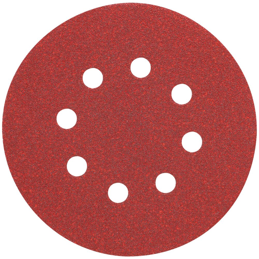 DEWALT 5″ 8 Hole 100 Grit Hook & Loop Random Orbit Sandpaper 25pk - Flockneti
