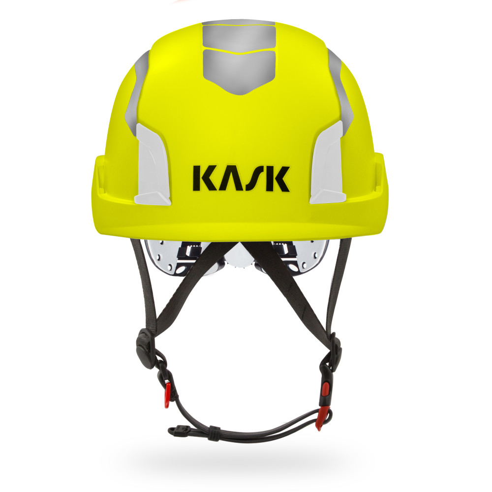 KASK America ZENITH HI VIZ Work/Rescue Helmet – Yellow Fluo - Flockneti