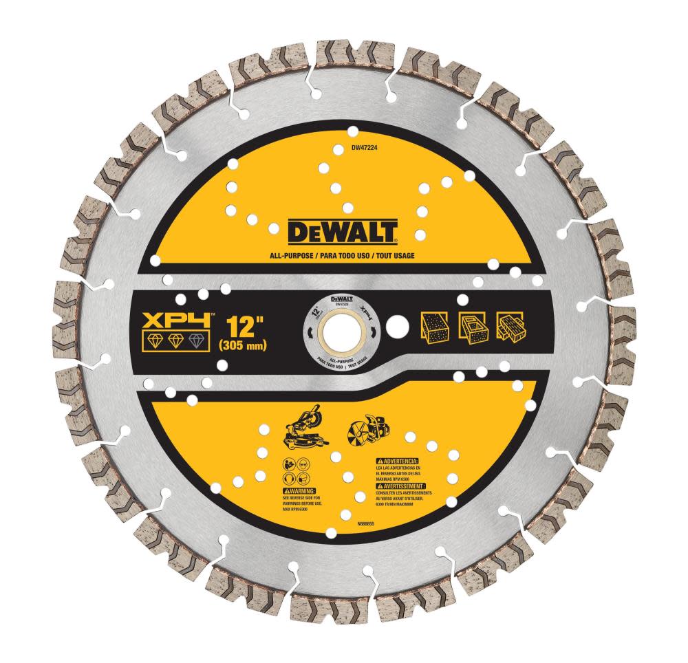 DEWALT Diamond Blade 12″ SEGMENTED XP4 ALL PURPOSE - Flockneti