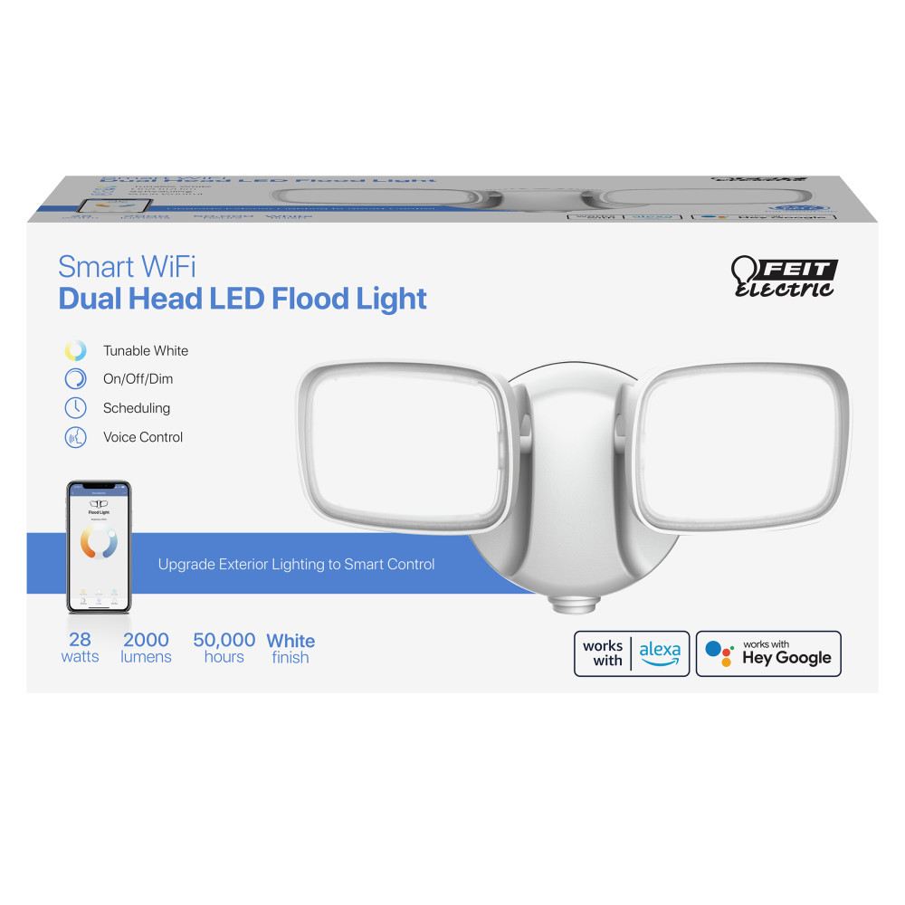 Feit Electric 9″ 120V 28W Smart White LED Security Floodlight - Flockneti