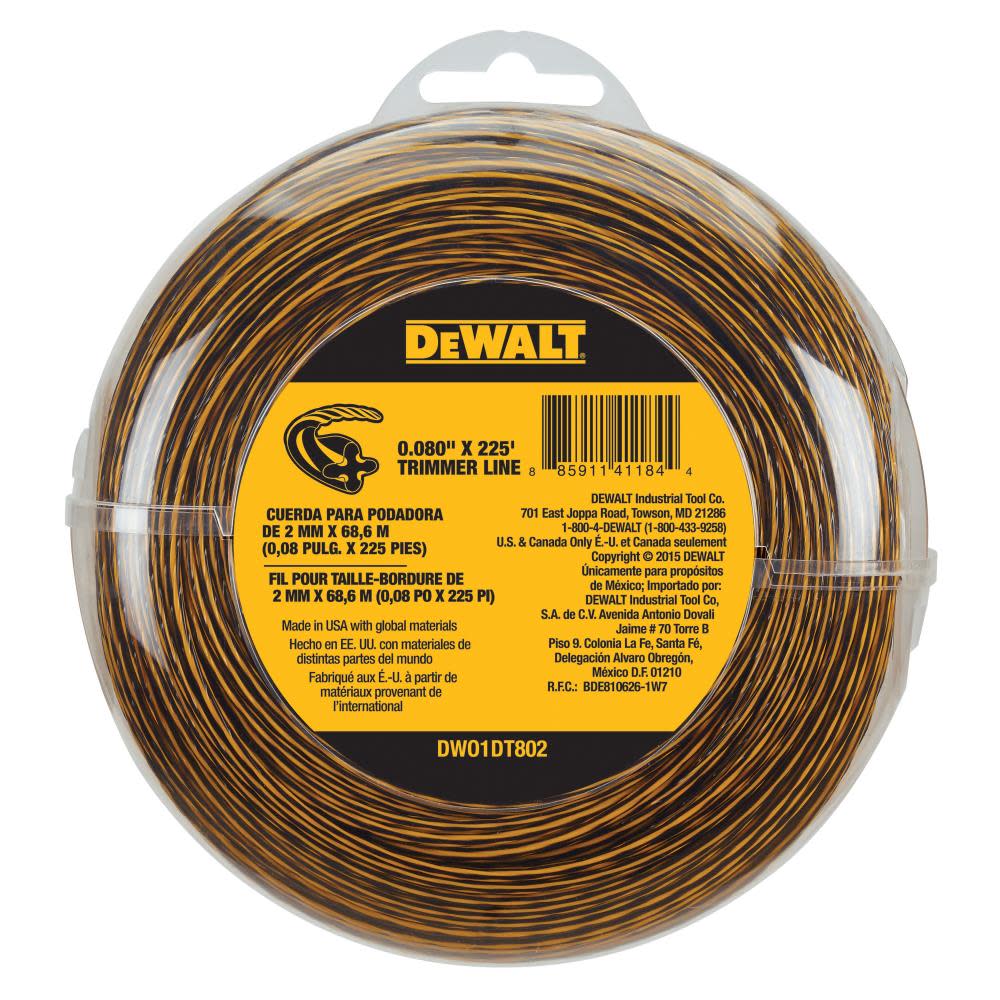 DEWALT Trimmer Line 0.080 In. x 225 Ft. - Flockneti