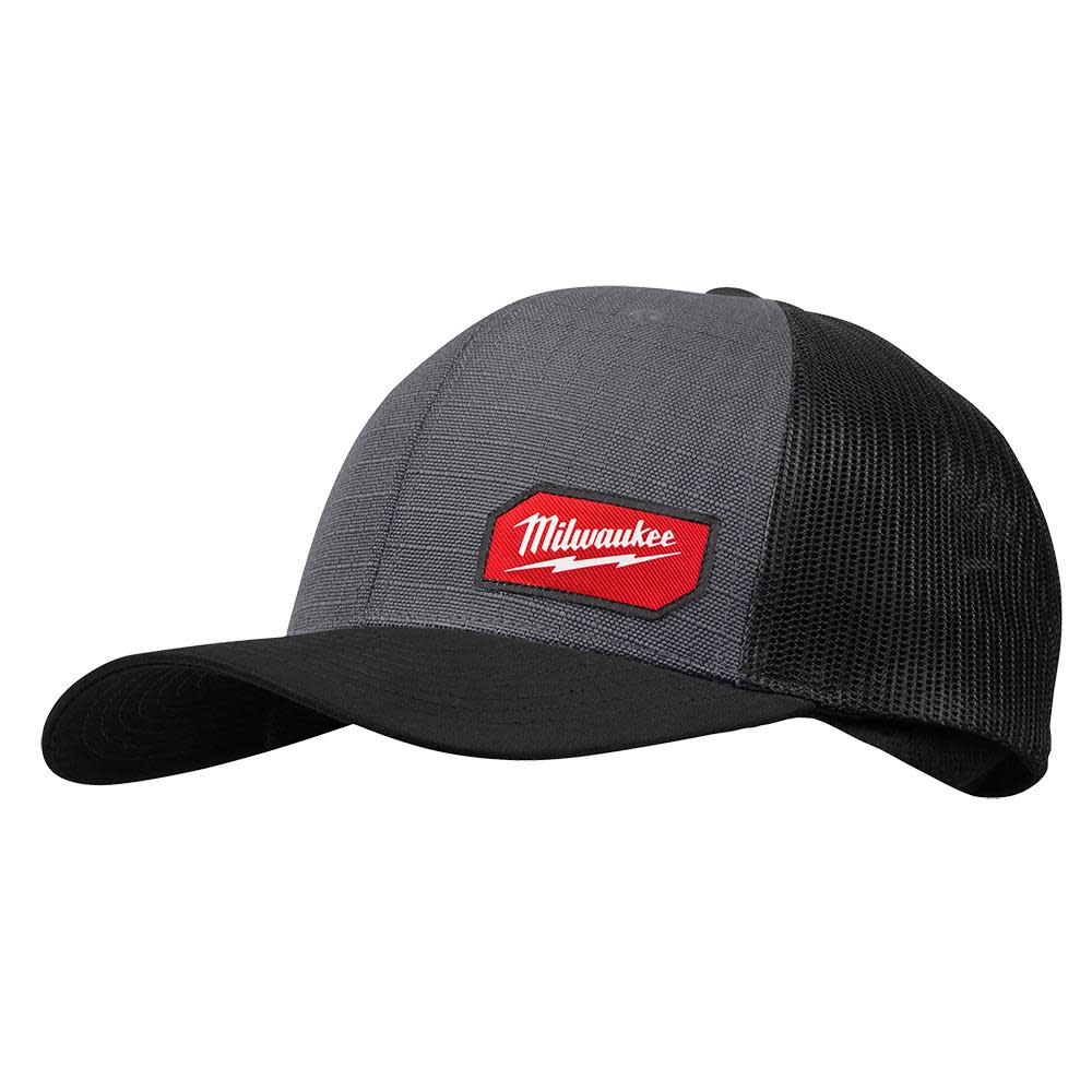 Milwaukee GRIDIRON Snapback Trucker Hat Gray - Flockneti