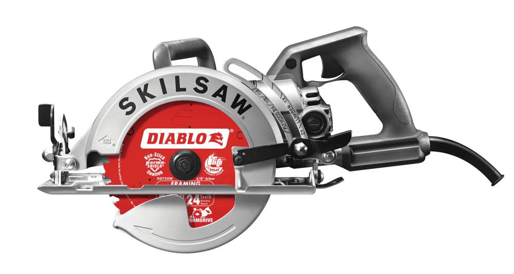 Skilsaw 7-1/4 In. Worm Drive Saw with Diablo Blade - Flockneti
