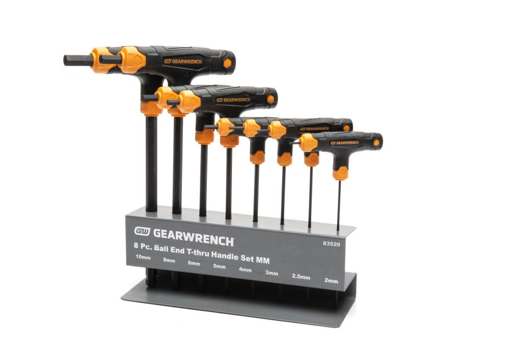 GEARWRENCH Hex Key Set Metric Ball End T Handle 8pc - Flockneti