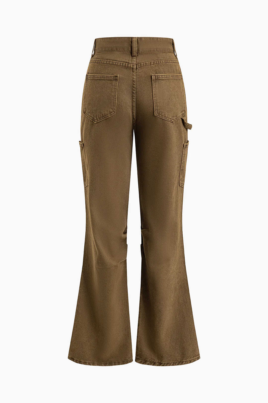 Denim Pocket Flared Jeans - Flockneti