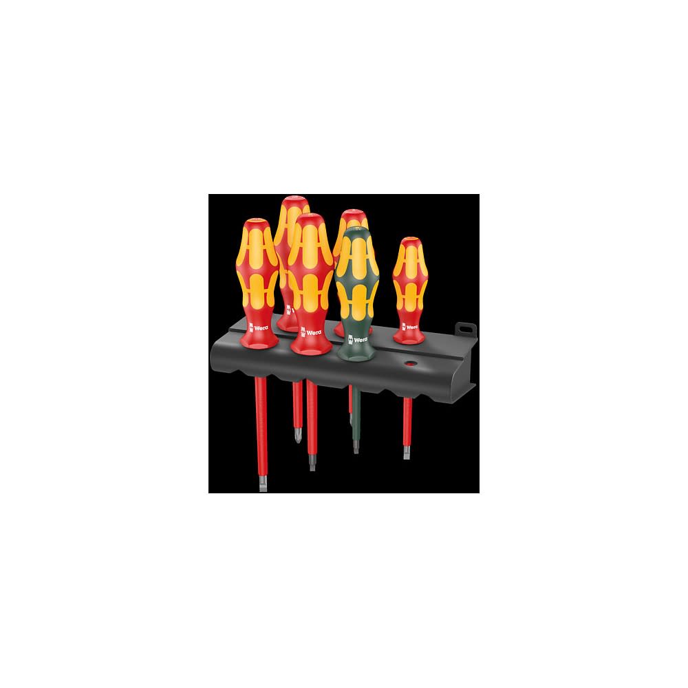 Wera Tools 160 i/168 i/6 Kraftform Plus 100 Screwdriver Set 6pc - Flockneti
