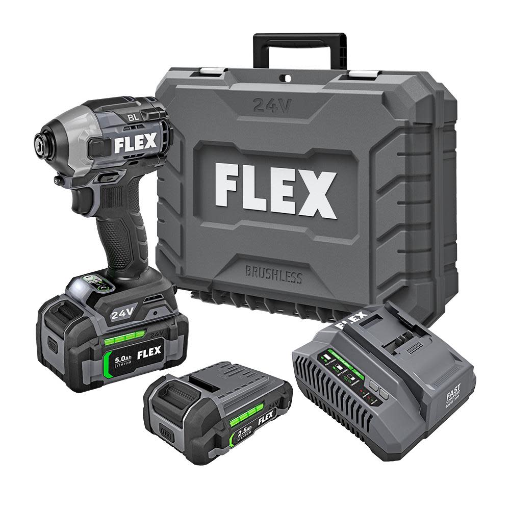 FLEX 1/4-In. Quick Eject Hex Impact Driver With Multi-Mode Kit - Flockneti
