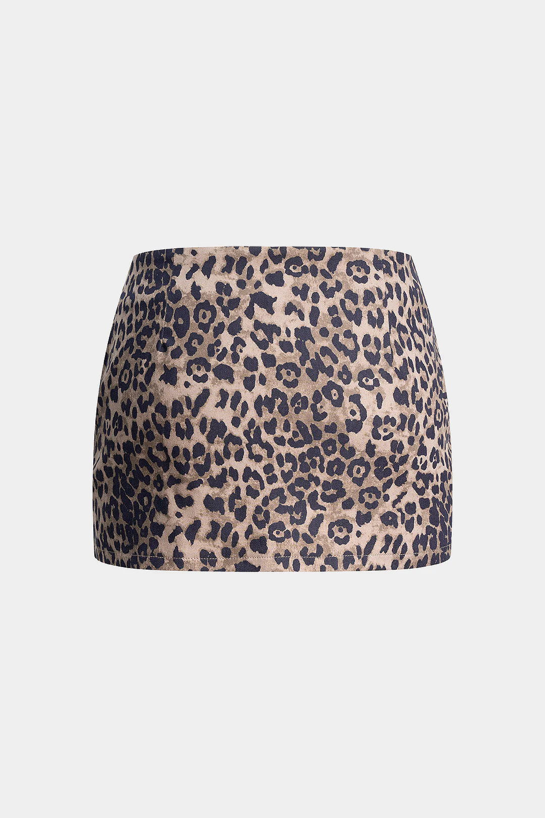 Leopard Print Low Waist Skirt - Flockneti