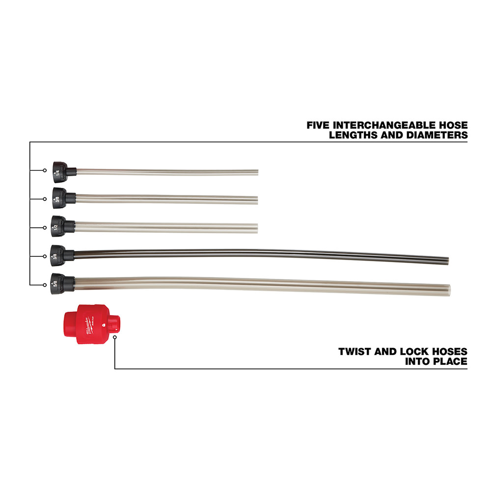 Milwaukee M12 AIR-TIP Vacuum Tool Accessories Mechanical & Plumbing Bundle - Flockneti
