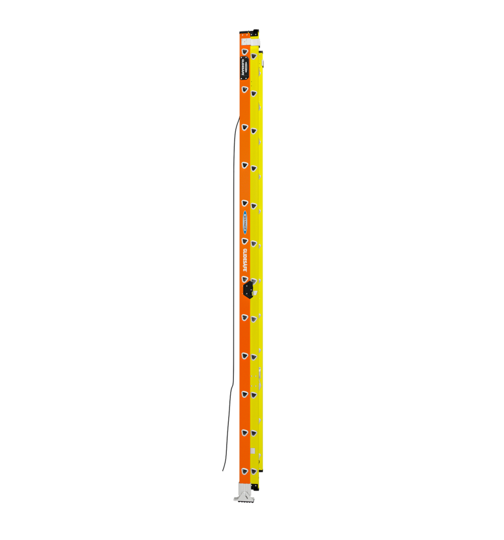 Werner Glidesafe Extension Ladder Fiberglass Tri Rung Type IA 24′ - Flockneti