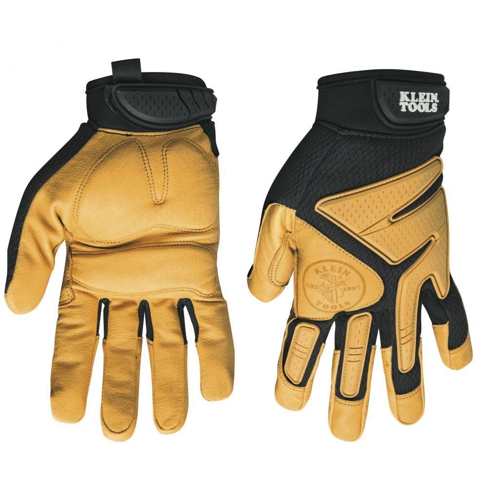 Klein Tools Journeyman Leather Gloves Size L - Flockneti