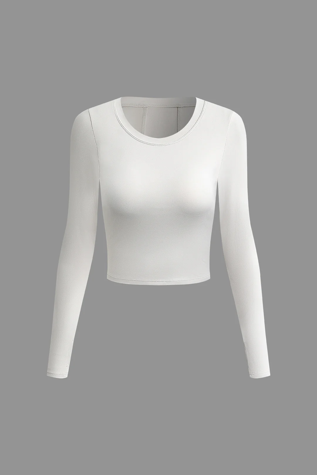 Twist Knot Cut Out Long Sleeve Sports Top - Flockneti