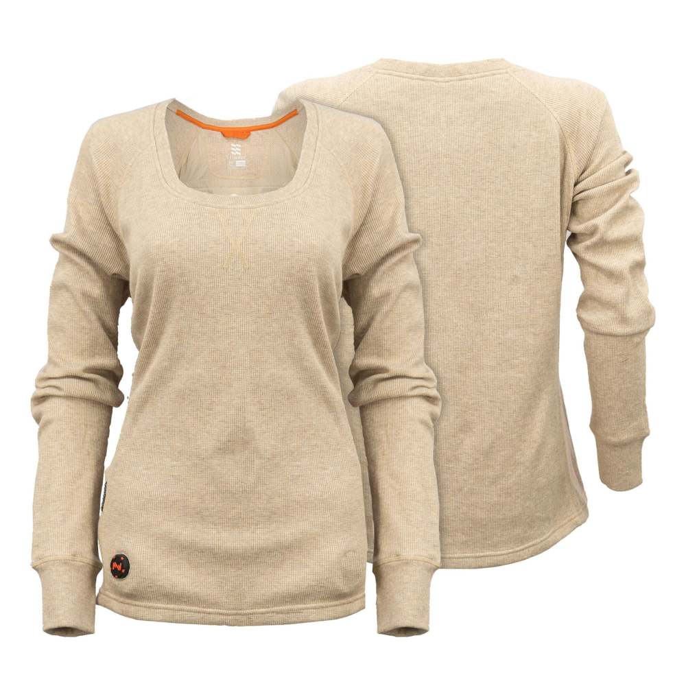 Mobile Warming Thermick 2.0 Baselayer Shirt Womens Tan Large - Flockneti