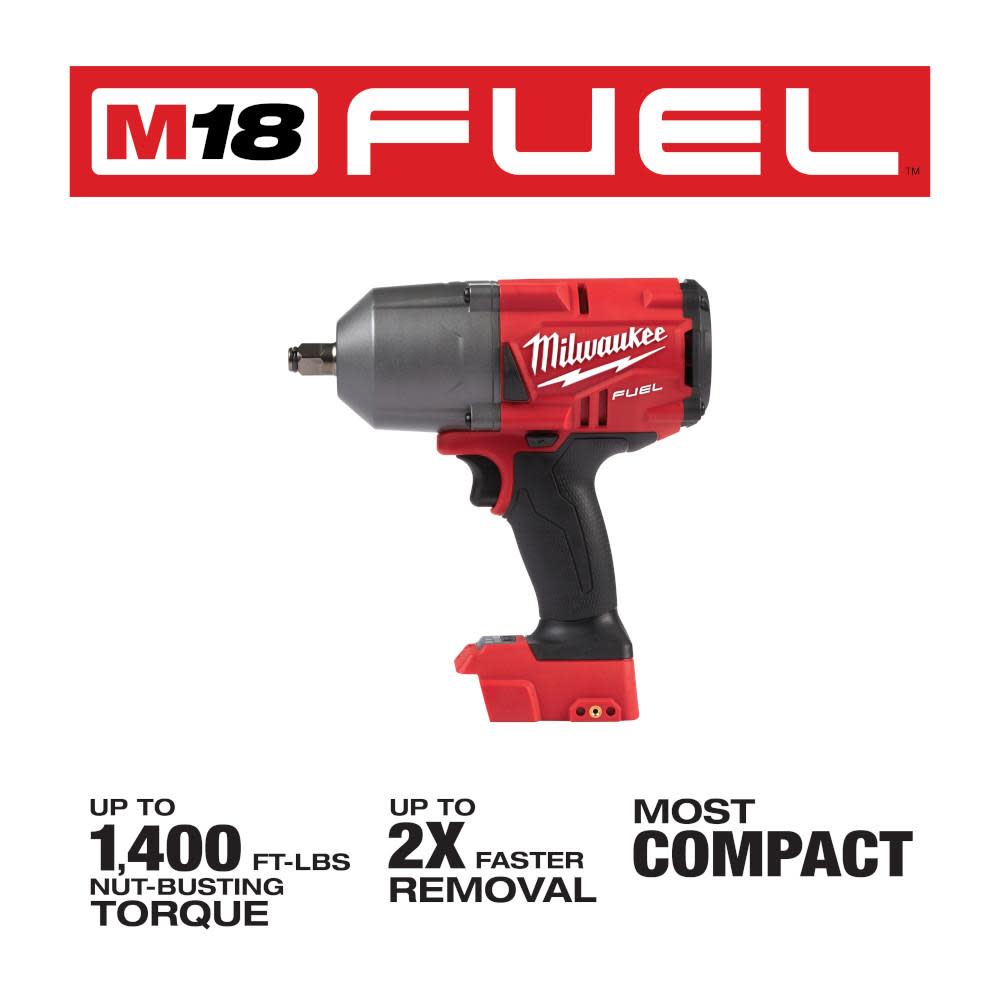 Milwaukee M18 FUEL 1/2 In. High Torque Impact Wrench with Friction Ring - Flockneti