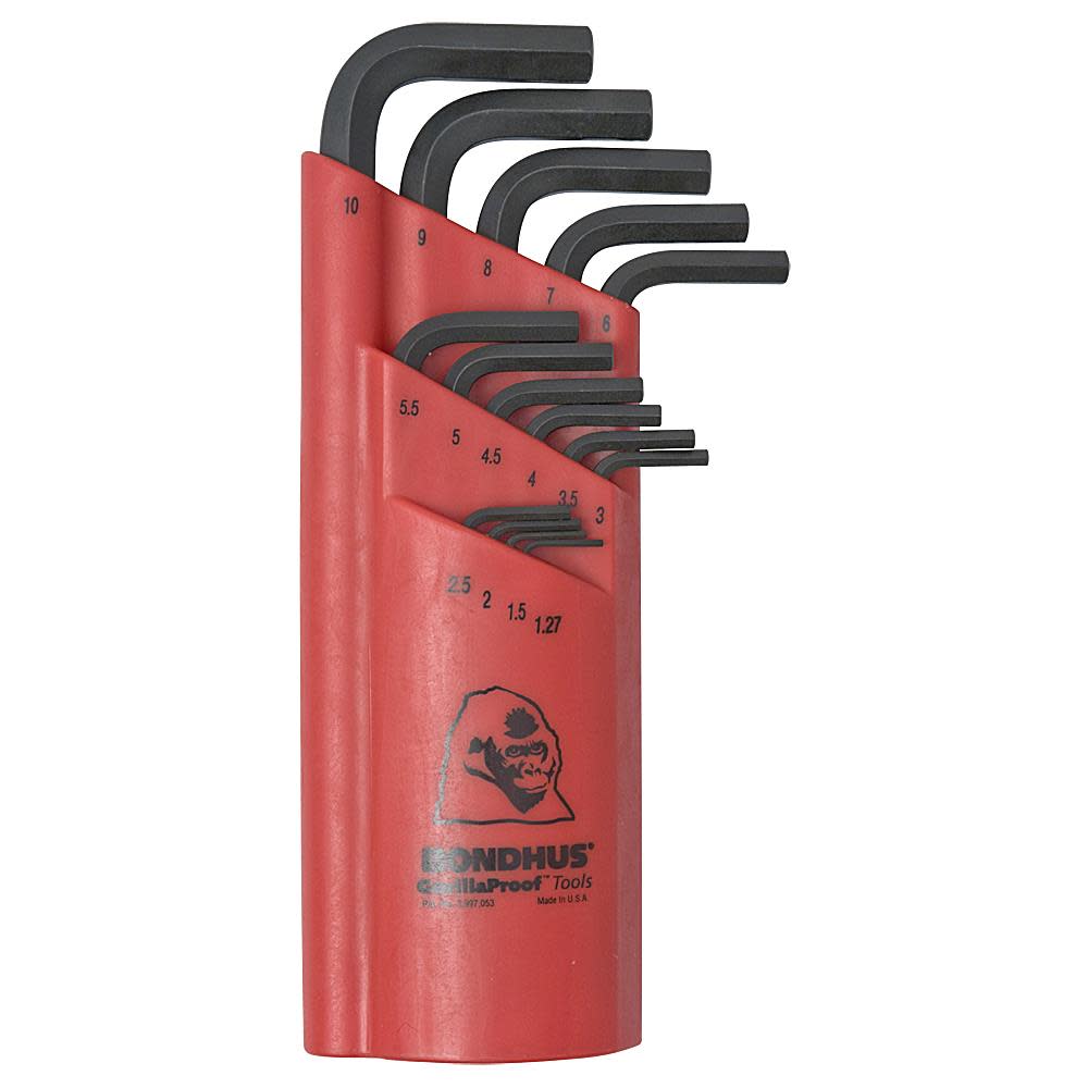 Bondhus 15pc Hex L-Wrench Set - Flockneti