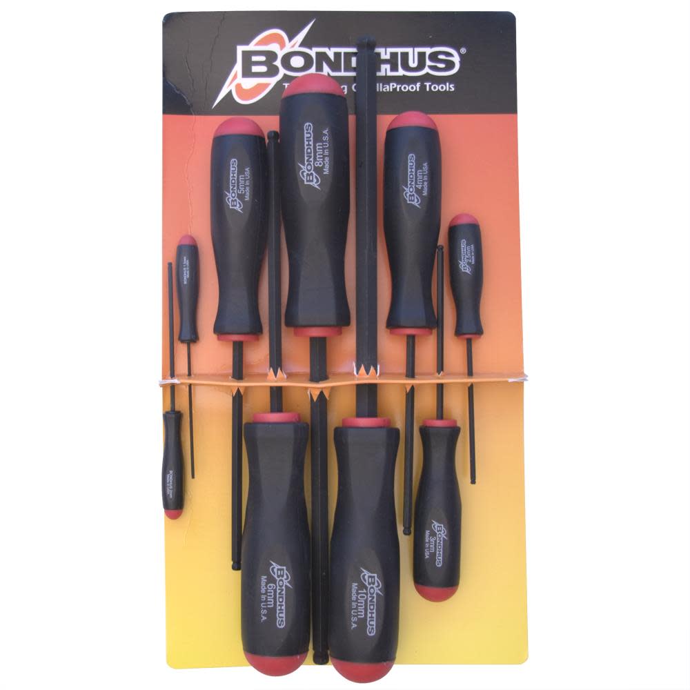 Bondhus Set 9 Balldriver Screwdrivers - Flockneti