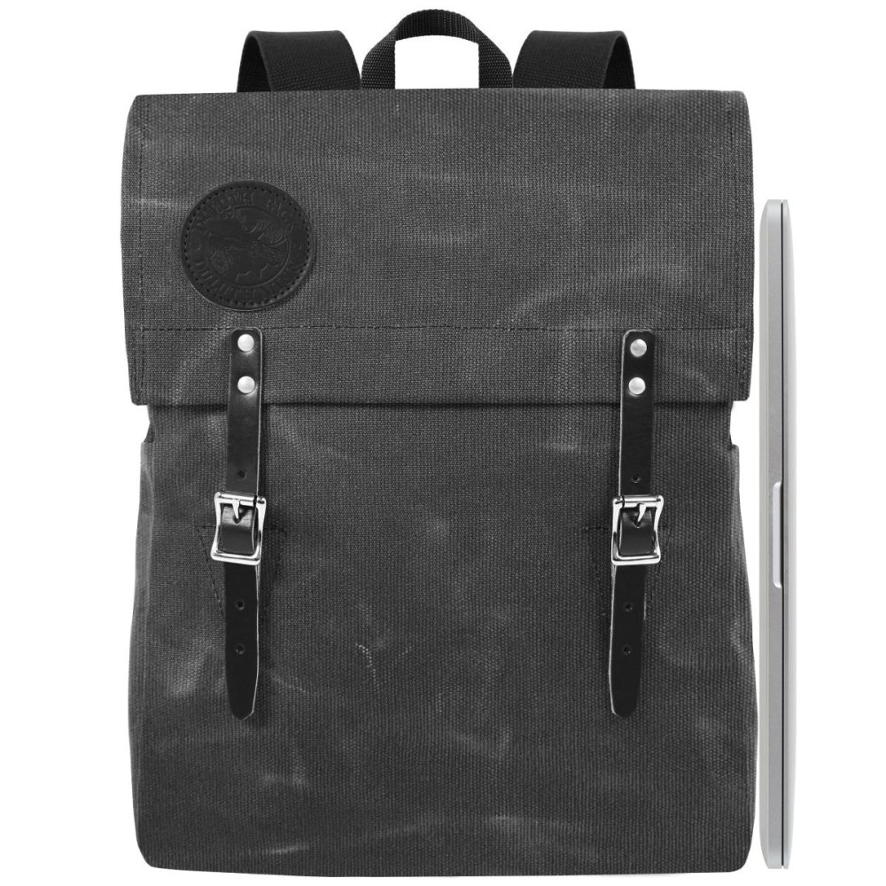 Duluth Pack 20 Liter Capacity Wax Gray Laptop Scoutmaster Pack - Flockneti