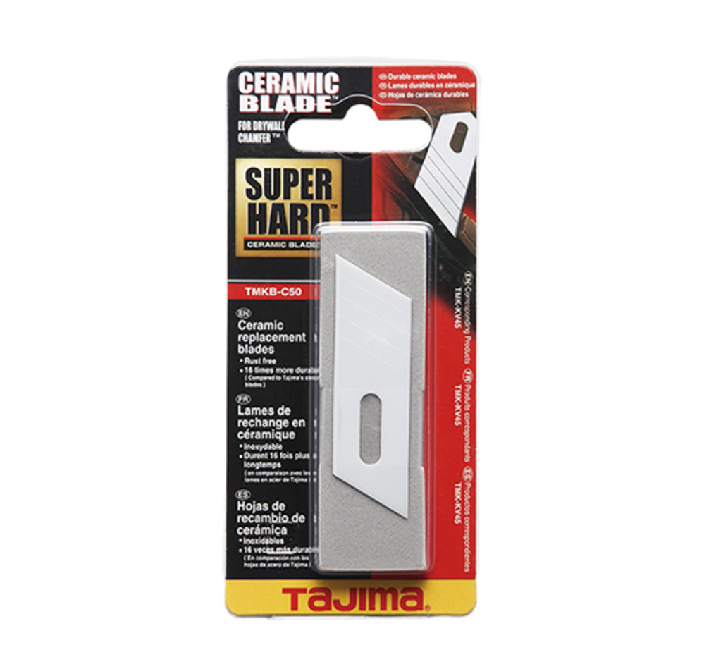 Tajima Ceramic Blade for Drywall Chamfer Plane 45 Degree Ceramic Blade 0.7″ Wide - Flockneti