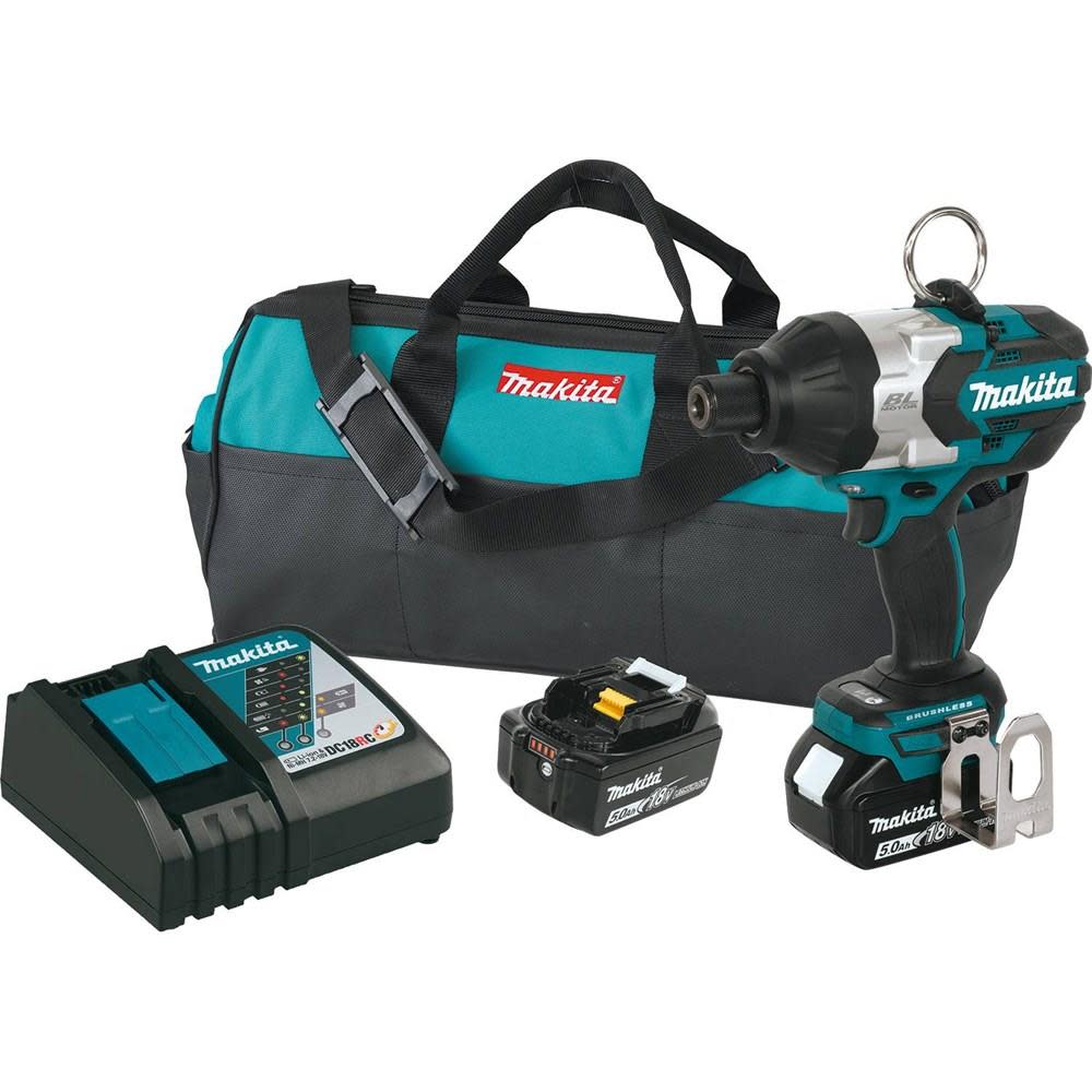 Makita 18V LXT High Torque 7/16″ Hex Impact Wrench Kit - Flockneti