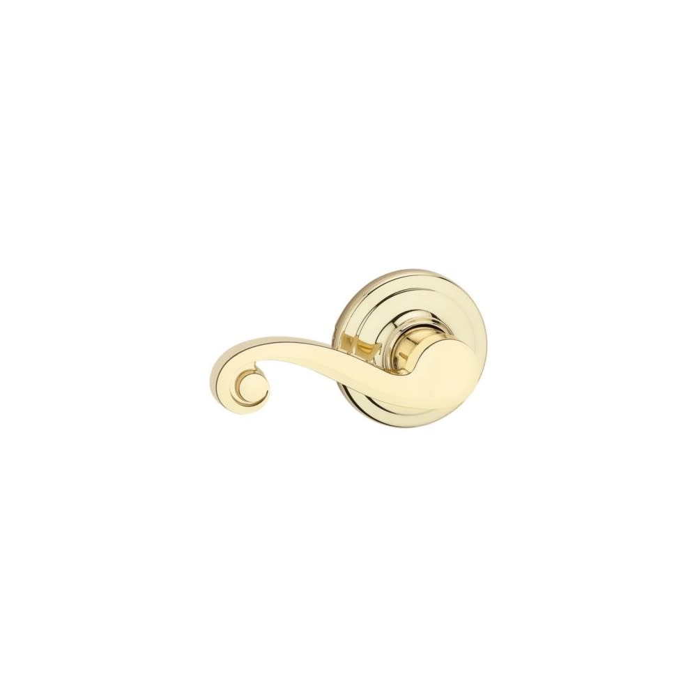 Kwikset Polished Brass Hall/Closet Lido Door Lever - Flockneti