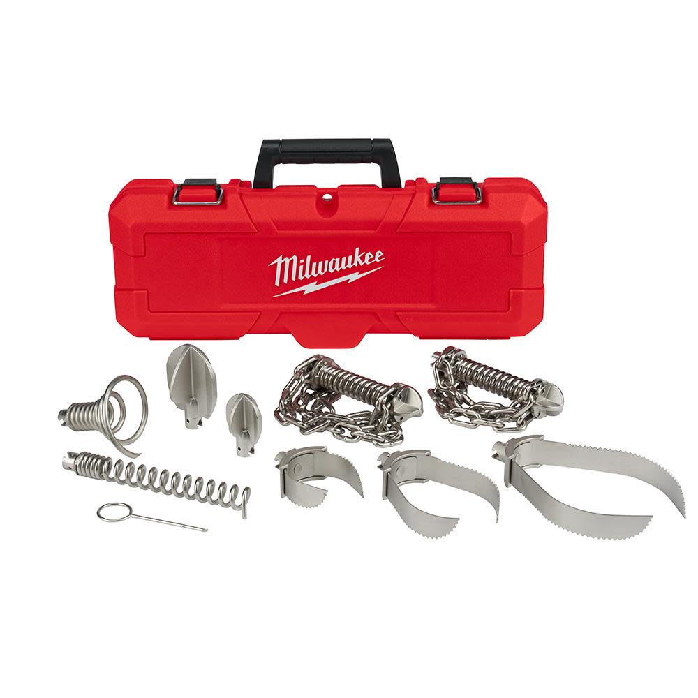 Milwaukee Head Attachment Kit For 1-1/4″ Sectional Cable - Flockneti