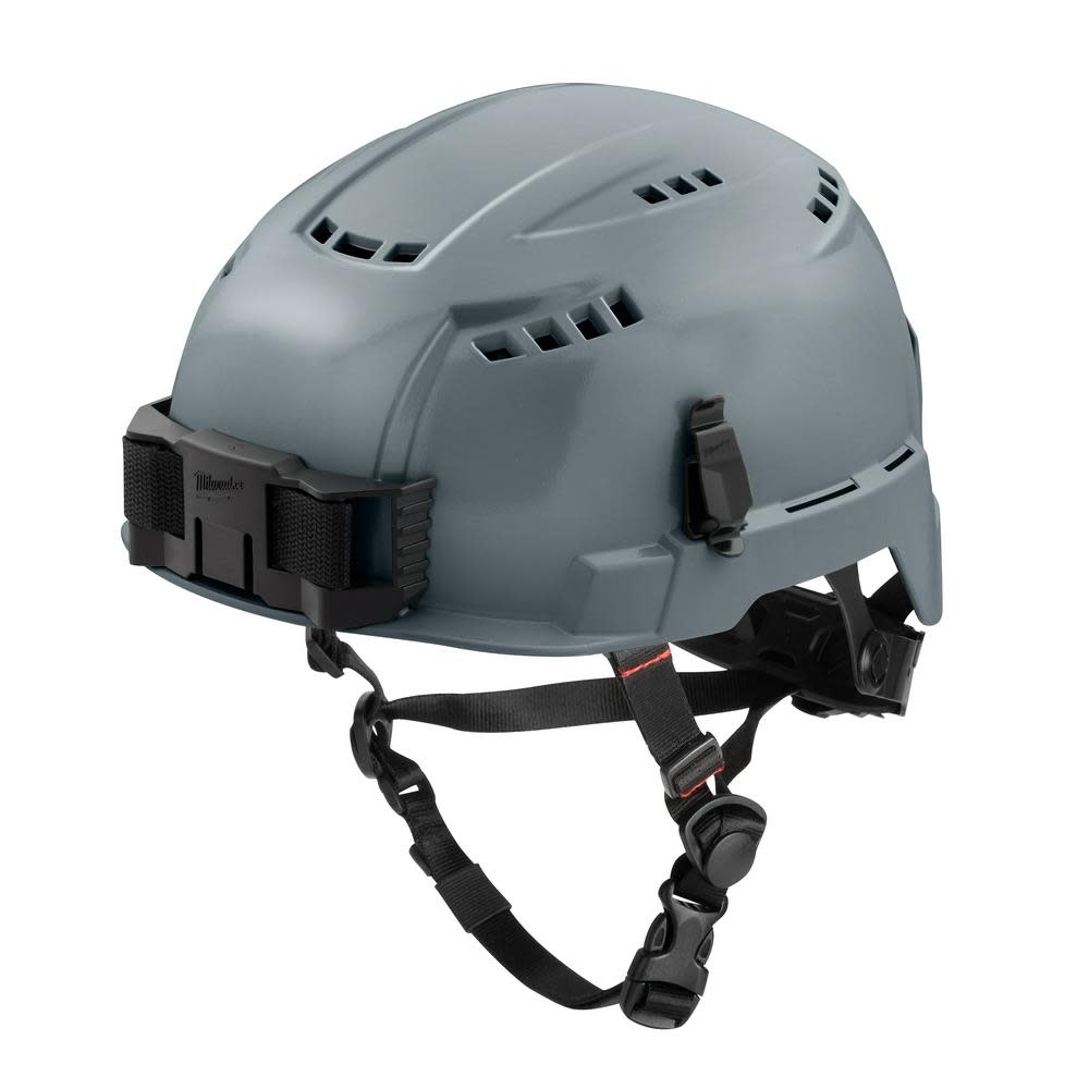 Milwaukee Gray Vented Helmet with BOLT Type 2 Class C - Flockneti