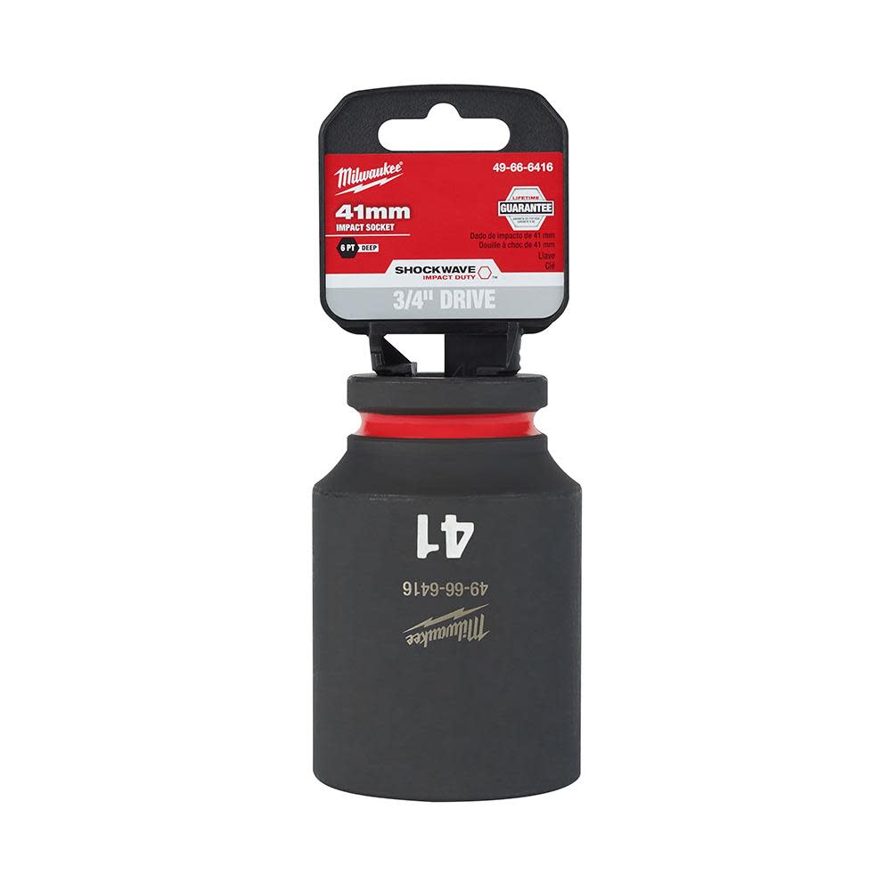 Milwaukee SHOCKWAVE Impact Duty Socket 3/4″ Drive 41MM Deep 6 Point - Flockneti