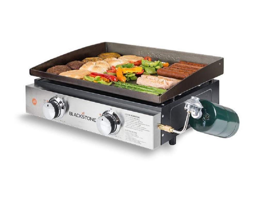Blackstone Tabletop Griddle 22″ Stainless Steel Front Plate with Cover - Flockneti