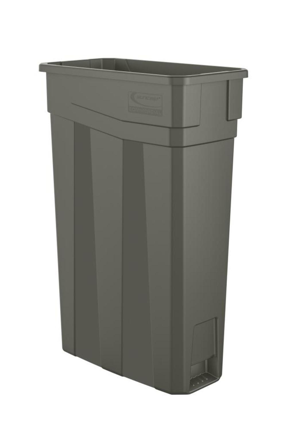 Suncast Plastic Slim Trash Can – 23 Gallon - Flockneti