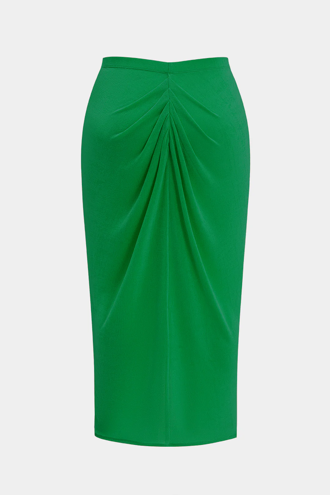 Plus Size Ruched Slit Skirt - Flockneti