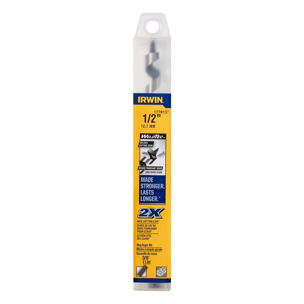 Irwin WELDTEC SHIP AUGER 1/2″ X 7.5″ - Flockneti