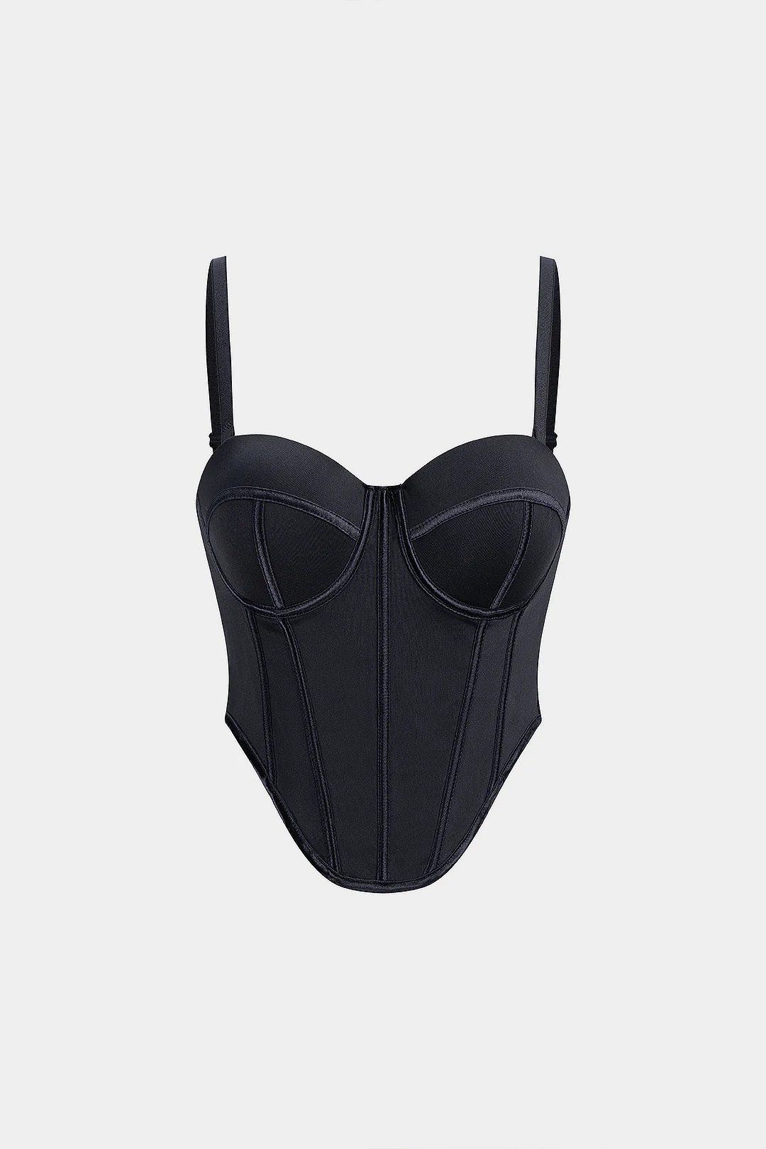 Solid Corset Buckle Cami Top - Flockneti
