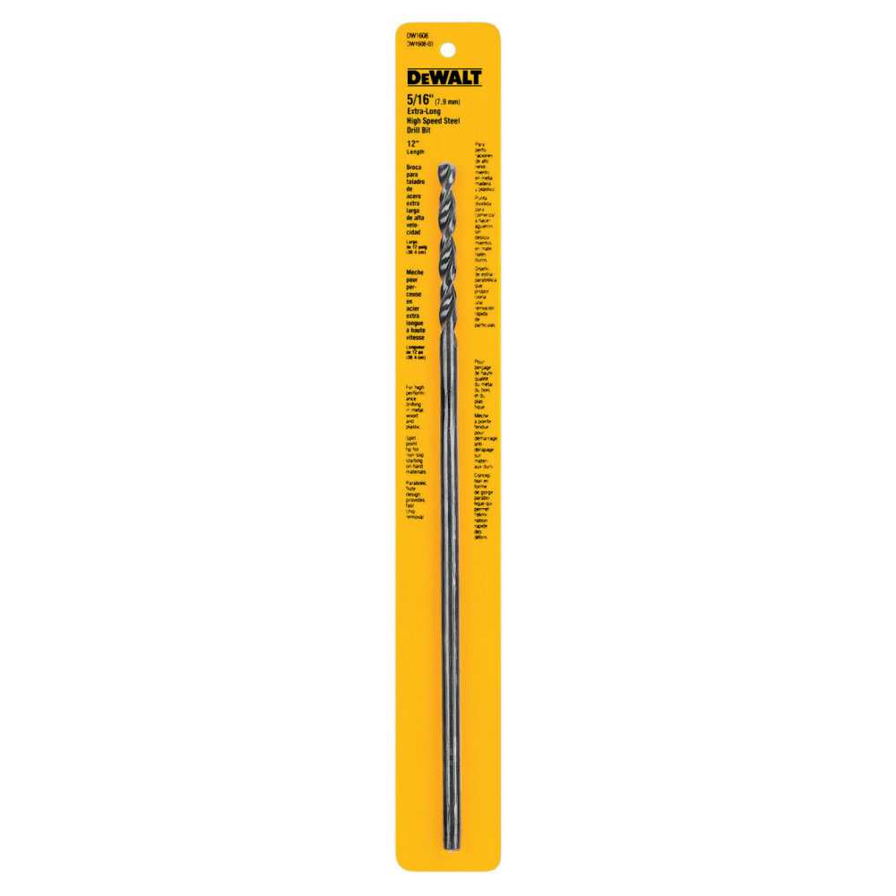 DEWALT 5/16 In. X 12 In. Long Drill Bit - Flockneti
