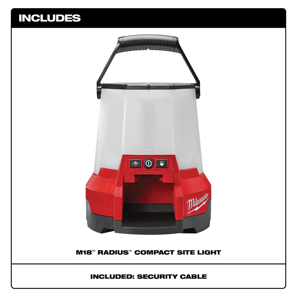 Milwaukee M18 RADIUS LED Compact Site Light - Flockneti