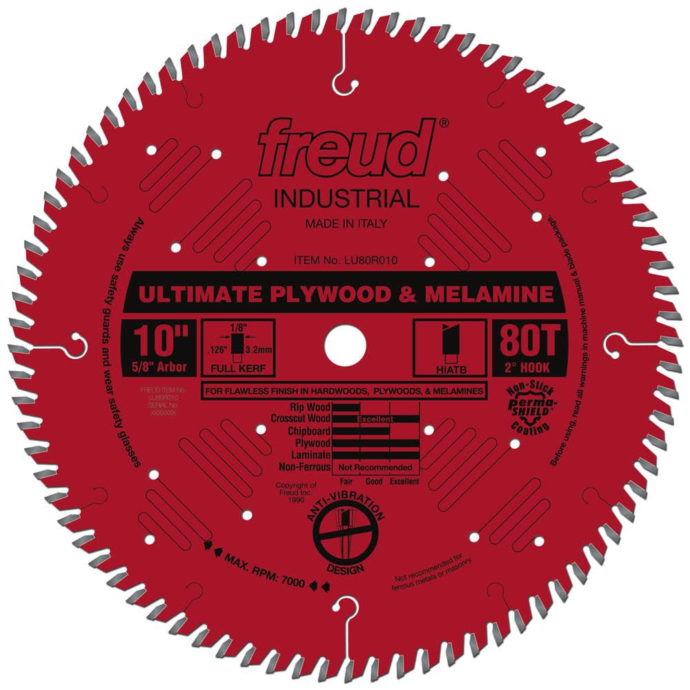 Freud 10″ Ultimate Plywood & Melamine Blade with Perma-SHIELD Coating - Flockneti