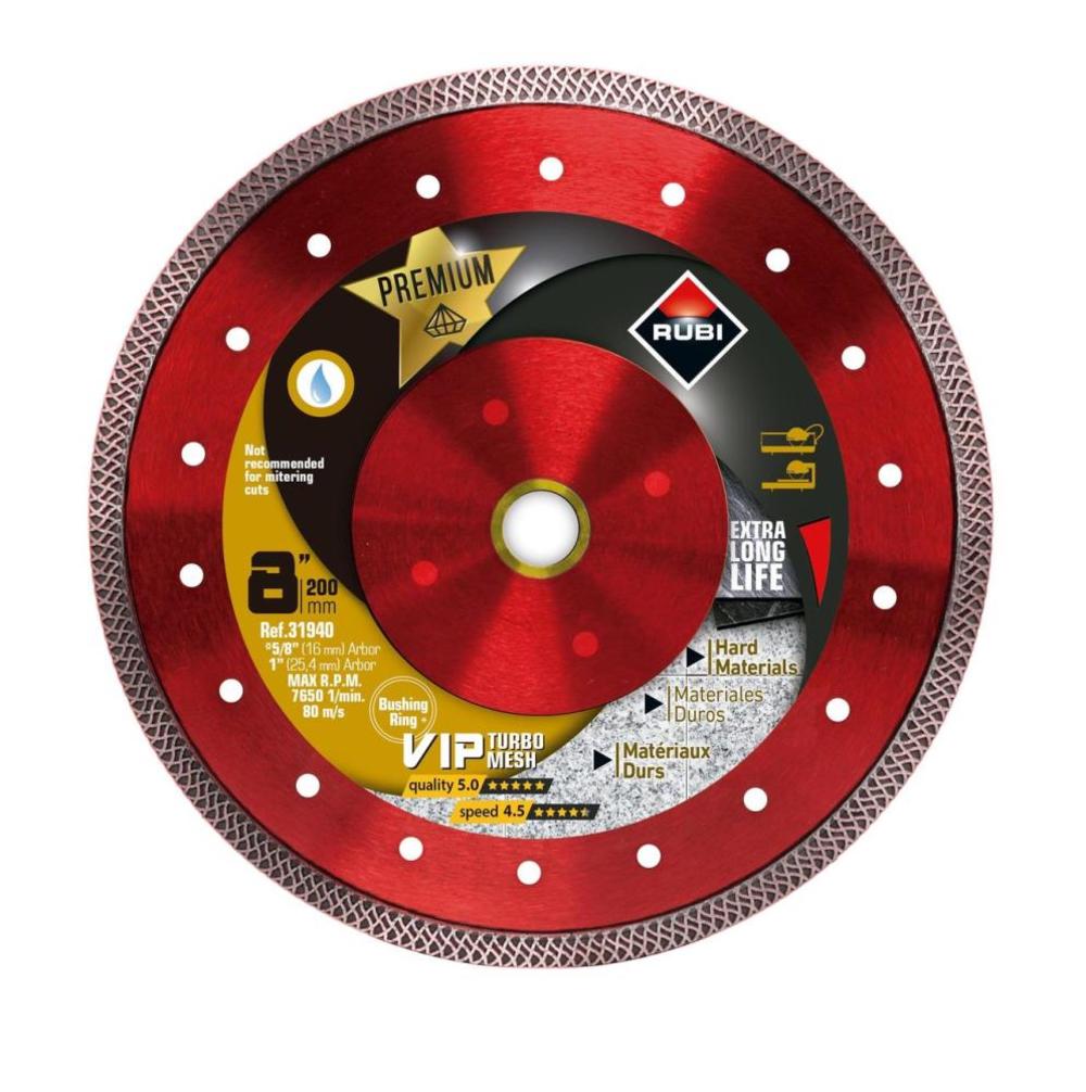 Rubi Tools Blade Viper Mesh 8 In. Diamond Blade (1″ and 5/8″ Arbor) - Flockneti