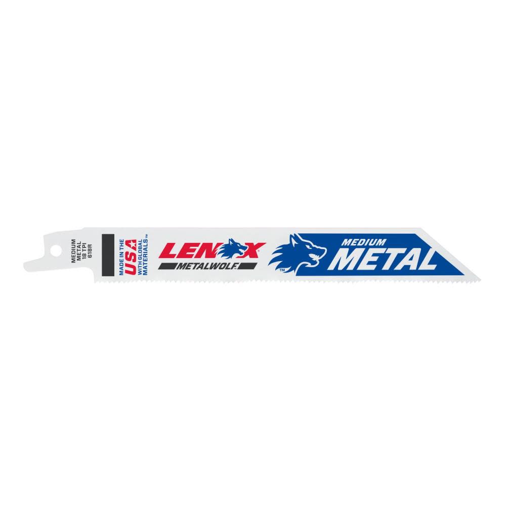 Lenox Reciprocating Saw Blade B618R 6″ X 3/4″ X .035″ X 18 TPI 25pk - Flockneti