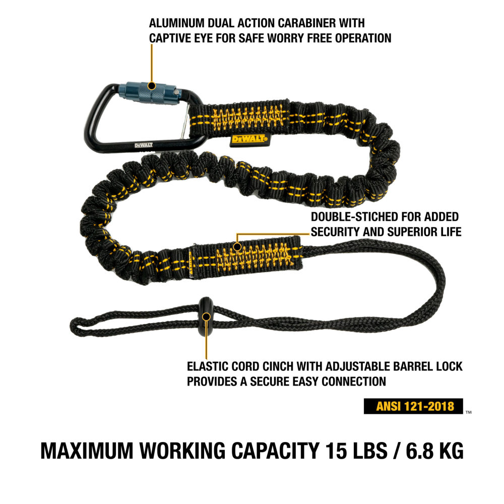 DEWALT Single Leg Tool Lanyard 15 lb - Flockneti