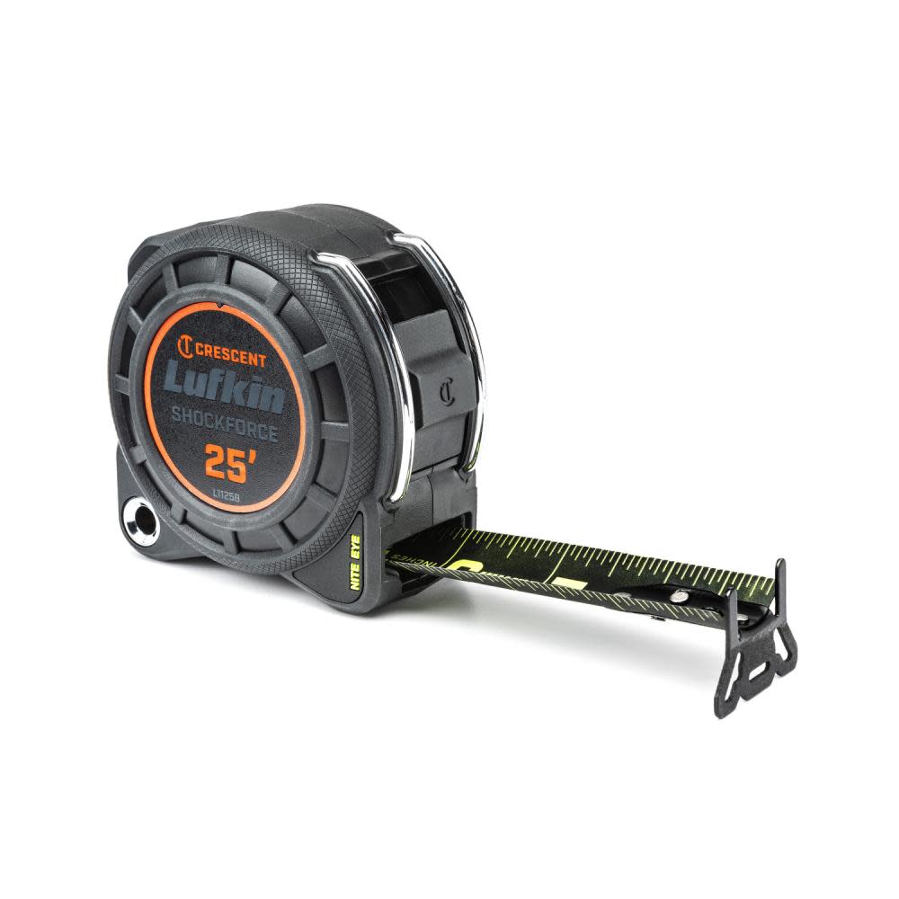 Crescent Lufkin Shockforce Nite Eye Tape Measure 25 Ft. x 1-3/16 In. - Flockneti