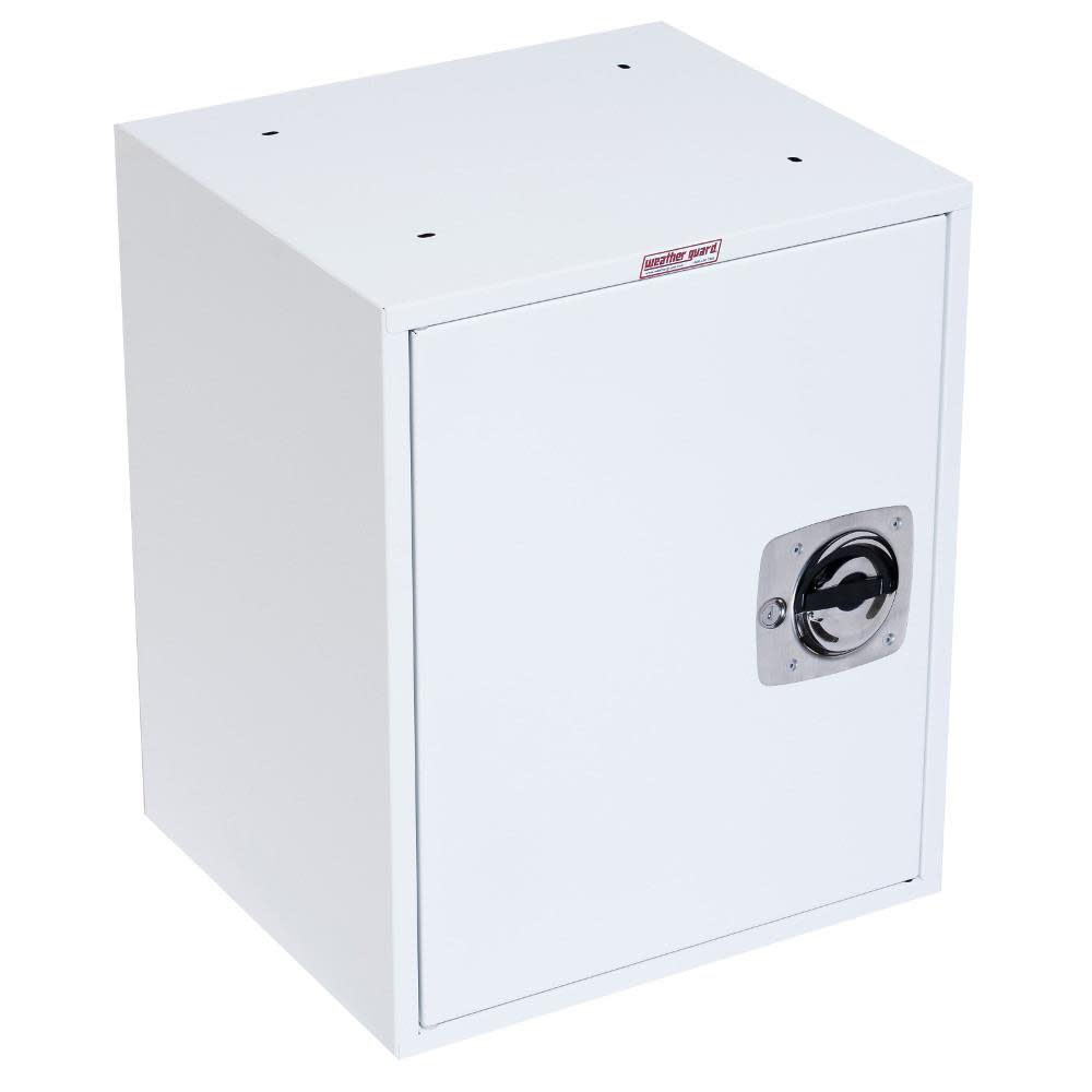 Weather Guard Lockable Cabinet 2 Shelf 22 In. x 18 In. x 16 In. - Flockneti