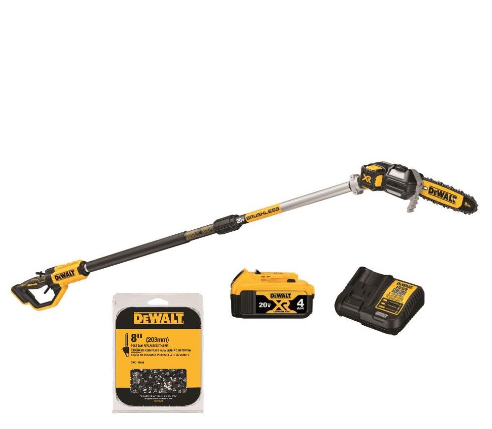 DEWALT 20V MAX 8″ Pole Saw Kit with Extra 8″ Chain - Flockneti